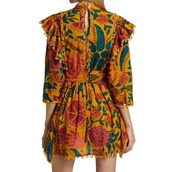 Farm Rio
Cotton Ruffle Minidress - Picture 4 of 10